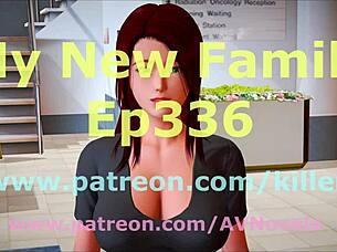 In this cartoon game, I start my new family adventure with a redhead character