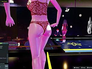 yessicahotwife dances passionately in the night club