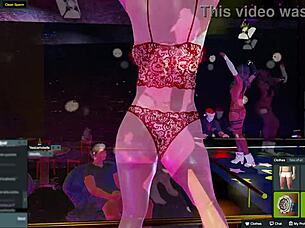 yessicahotwife dances passionately in the night club