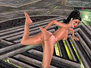 Animated Cartoon Teen Girl Fingers Her Pussy And Ass Provocatively