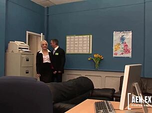 A job interview turns into a porn interview when kaia kane and paige fox show up