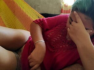 Give My Husband Oral Blowjob with Horny Passion!