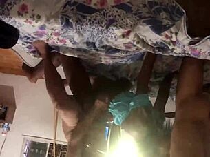 Small boobed beauty gets eaten out by a hung stud