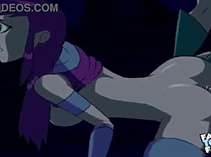 uhh, starfire n robin goin at it doggystyle... fixed sound tho!