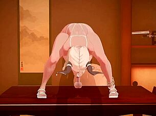 Busty Owari in Azur Lane 3D