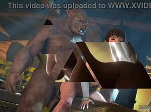 Monster mass compilation features 3d hentai action