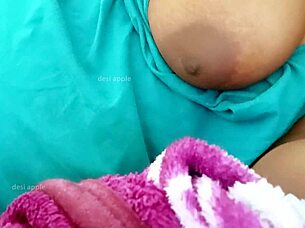 indian bhabhi in a sexy story with her boobs