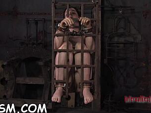 in this hardcore session, the femdom slut sucks cock while bound, then fucks pov style