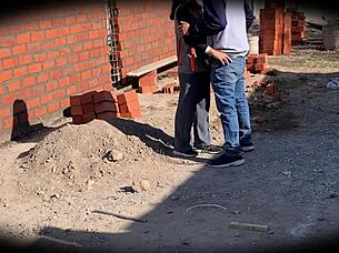 security camera catches engineer nataly giving blowjob on site