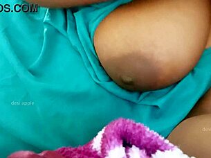 indian bhabhi in a sexy story with her boobs