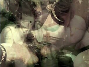 Vintage Hairy Beaver Gets Blowjob Pussy Fucking in Retro Setting