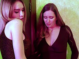 Stella Cardo And Emily Romantic Evening With Lesbian Pussy Licking And Fingering