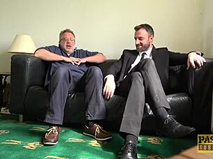 British Subslut Fucked Hard And Fed Maledoms Cum!