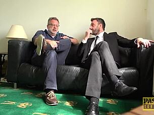 British Subslut Fucked Hard And Fed Maledoms Cum!