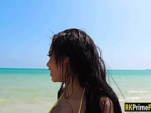 Shae Evans Got Drilled Hard Outdoors