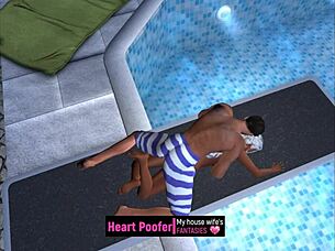 Cartoon Sex At Public Pool Jumping Board