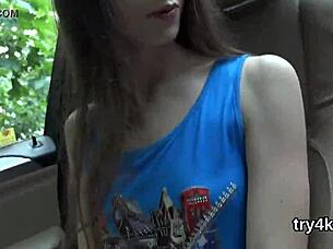 ELEGANT NYMPHO BLOWS PENIS IN POV AND GETS HER NARROWED VULVA REAMED HARD!