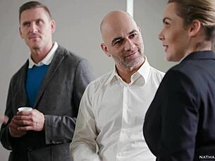 i saw valentina ricci's ass destryoed by christian clay in office