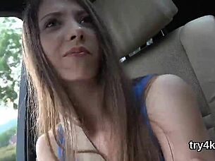 ELEGANT NYMPHO BLOWS PENIS IN POV AND GETS HER NARROWED VULVA REAMED HARD!