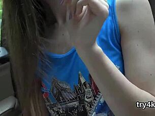 ELEGANT NYMPHO BLOWS PENIS IN POV AND GETS HER NARROWED VULVA REAMED HARD!