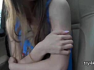 ELEGANT NYMPHO BLOWS PENIS IN POV AND GETS HER NARROWED VULVA REAMED HARD!