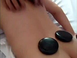 Detailed massage session for cho vo