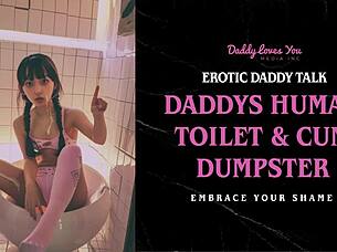 Daddy talk turns you into personal human toilet