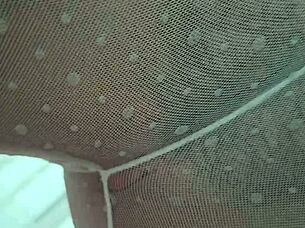 Babe with small tits does wide gapping pussy yoga at home in lingerie 😊