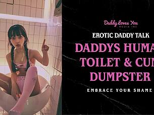 Daddy talk turns you into personal human toilet