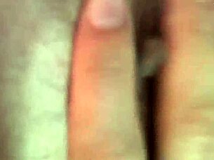 Lactating Babe Sucks Nipples While Masturbating In Bed