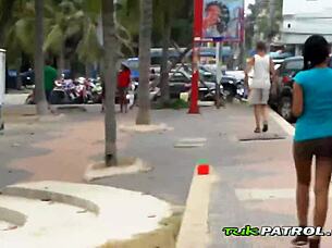 interracial pov sex with asian horny pussy