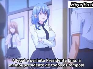 Bold hentai anime where brother desires his sister intensely.