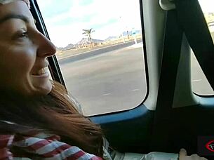 Couple fucks doggystyle outdoor on motorbike in Sinai desert, creampie cumshot public