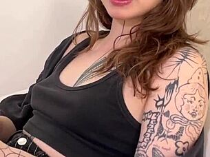 Hot Canadian blonde gives deep throat blowjob and swallows cum in pov