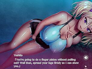 Feeling so good, I'll become sensei's meat masturbator in this anime hentai part 2! 😏