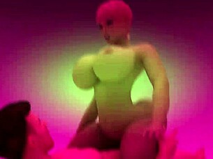 Tall woman dominates in music video