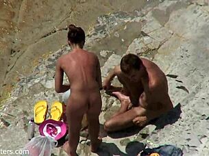 couple has passionate beach sex