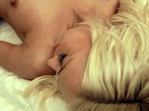 lena and linda masturbate together in sensual lesbian session