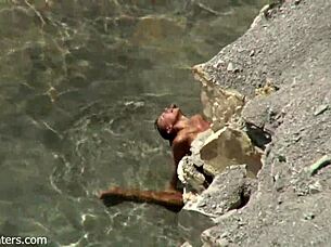 couple has passionate beach sex