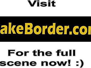 horny border agent casually fucks young latina's throat and tight pussy at checkpoint