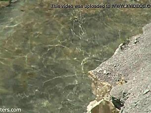 couple has passionate beach sex