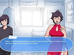 Slutty puppy with big tits and ass plays game in snow