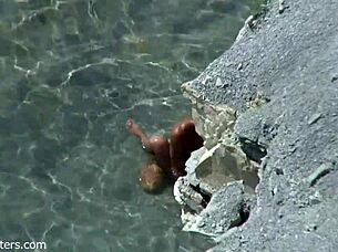 couple has passionate beach sex