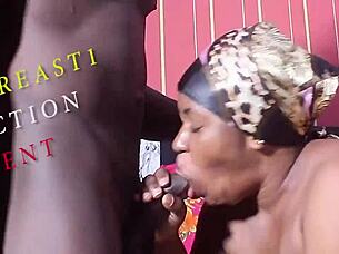 the fat black girl with big ass rides in group