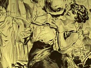 Vintage erotic illustration from anime