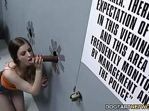 Stella Cox gets BBC anal at gloryhole 😈