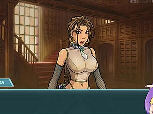 star chanel getting fucked from behind by lara in doggystyle