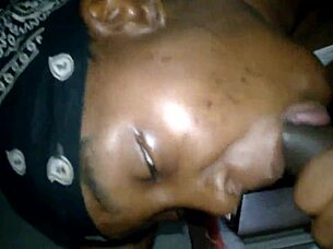 cheating ebony mom sucking big black cock homemade