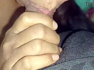 Why is the cute indian girl playing with her boyfriend's cock so eagerly?