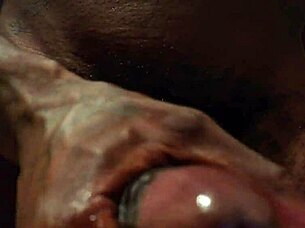 bbc hallelujah johnson masturbates solo with fleshlight